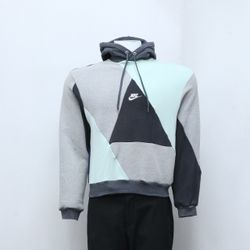 CR-78 Überarbeitete Mix Markierte Patchwork Hoodie..