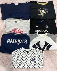 NFL NHL MLB Sweatshirts 14 Pcs
