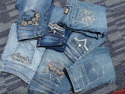 Embalished pocket jeans 10 pcs