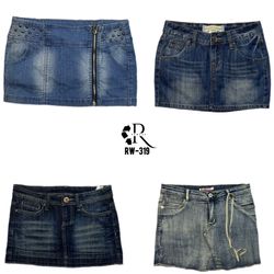 Y2K IT Girl Denim Mini Skirts (RW-319)