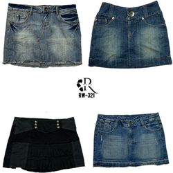 Y2K Britney Era Denim Mini Skirts (RW-321)