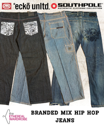 Branded Hip Hop Jeans Including ecko unltd and Sou..