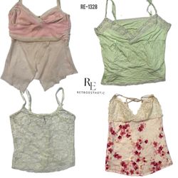 Y2K Soft Girl Era Cami Tops (RE-1328)
