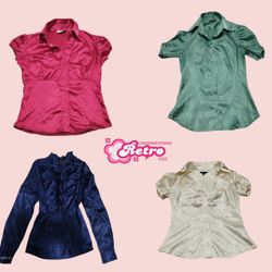 Y2K Dunkelton Bluse