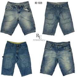 Hip Hop Baggy Denim Jorts (RE-1329)