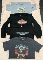 Vintage Harley Davidson T-Shirts 8 Pcs