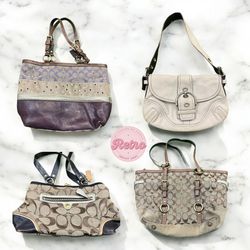 Vintage Coach Bags | Earthy Neutrals & Signature M..
