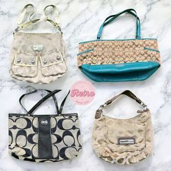 Vintage Coach Bags | Bold Contrast & Coastal Pop C..