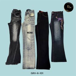 Y2K Black Flared Jeans | Vintage Baddie Vibes (GRV..