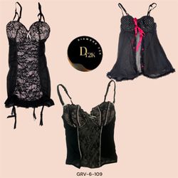 Y2K Two-Tone Baby Doll | Sweet Pink x Edgy Black (..