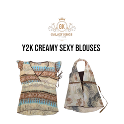 Y2k Creamy Sexy Blouses