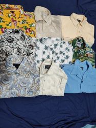 #05 Hawaiian printed men shirts 22 pcs