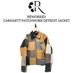 Veste Detroit Carhartt en patchwork retravaillée
