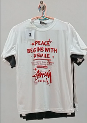 CR-110 Reworked Style Stussy Printed T-Shirts