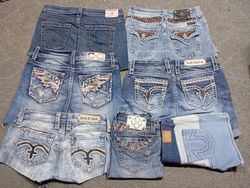 Miss me True Religion Rock Revival Shorts