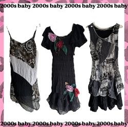 Grungy y2k graphic dresses-025