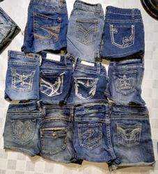 SHORTS MINI MICRO ARGENT ET AUTRES MARQUES (MR616)
