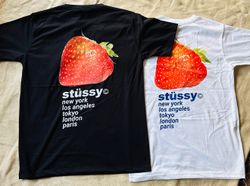 Stussy Erdbeer Stadt Tour Rework Stil T-Shirts 20 ..