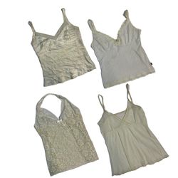 Y2K Angelic White Tops