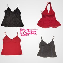 Y2k Love Story Cami Tops