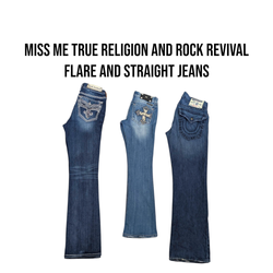 Miss Me True Religion e Rock Revival jeans a campa..