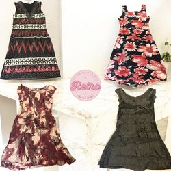 Y2K Midi Dresses – Bold Florals & Textured Neutral..