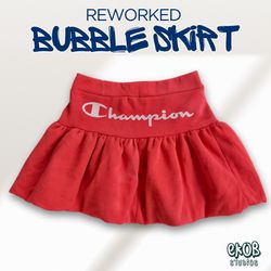 Jupe bouffante retravaillée – Upcyclée à partir de..