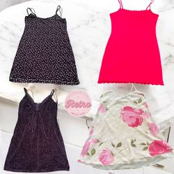 Y2K Mini Slip Dresses – 90s Floral, Velvet & Bold ..