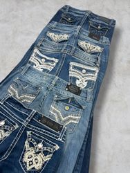 Women's Y2K Embellished Bootcut/Flared Jeans (E-80..