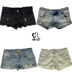 Y2K Britney Era Denim Micro Mini Shorts (RW-323)