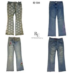 Y2K Britney Era Unique Denim Jeans (RE-1344)