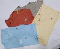 CR-4443 Vintage Carhartt Round Neck Half Sleeves T..