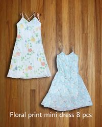 Robe mini florale Y2k authentique 8 pièces