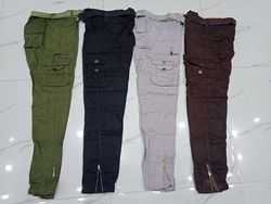 Calças Cargo Masculinas Seis Bolsos e Cargo Normal..