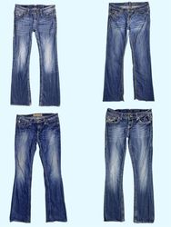 Y2K unique flare jeans (TS:592)