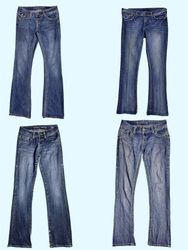 Flared & Faded – Y2K Baby Jeans 💿🪩(TS:599)