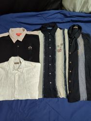 Bowling and Guayabera button shirts 19 pcs