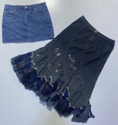 Gonne in denim Y2K 12 pezzi
