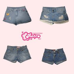 Shorts en denim Y2k chauds