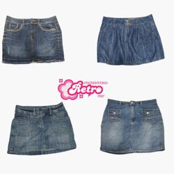 Jupes mini en denim BestSeller Y2K (Juin-027)