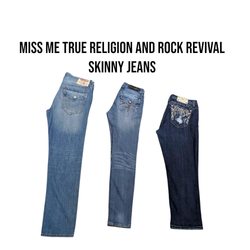 Miss Me True Religion e Rockrevival Skinny/ Capri/..