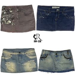 Y2K IT Girl Denim Mini Skirts (RW-336)