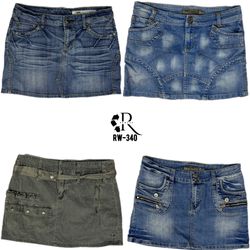 Y2K IT Gir Denim Mini Skirts (RW-340)