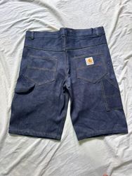 Rework Style Carhartt Blaue Denim Shorts.