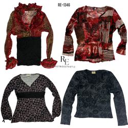 Y2K Romantic Grunge Full Sleeve Tops (RE-1346)