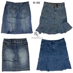 Y2K Britney Era Denim Midi Skirts (RE-1350)