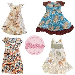 Vintage Midi Dresses – Earthy Prints, Patchwork & ..