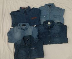 IQ0170 Y2K Denim Blouse - 12 Pieces