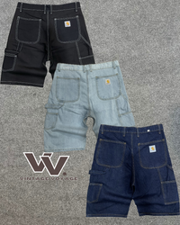 Carhartt rework style denim shorts #16625