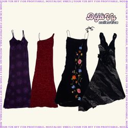 Y2K Milan Nights Beaded Dresses (DVC#40)